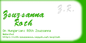 zsuzsanna roth business card